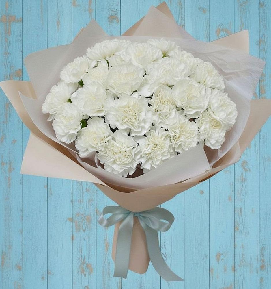 Букет цветов из: Гвоздики в Новомихайловском