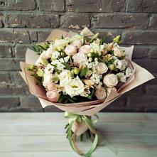 Букет цветов из:  Альстромерии, Розы и Хризантемы #REPLACE_PRED# Новомихайловском