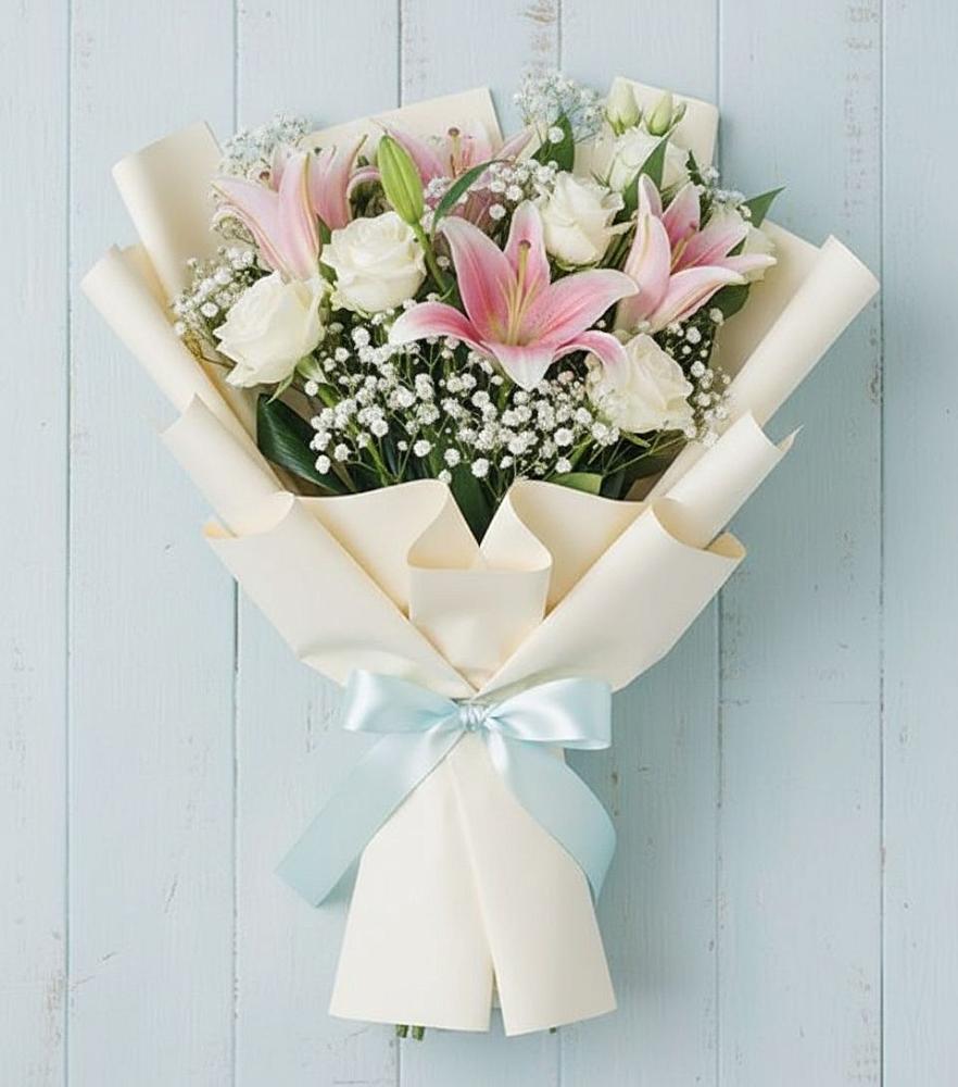 Букет цветов из: Лилии в Новомихайловском