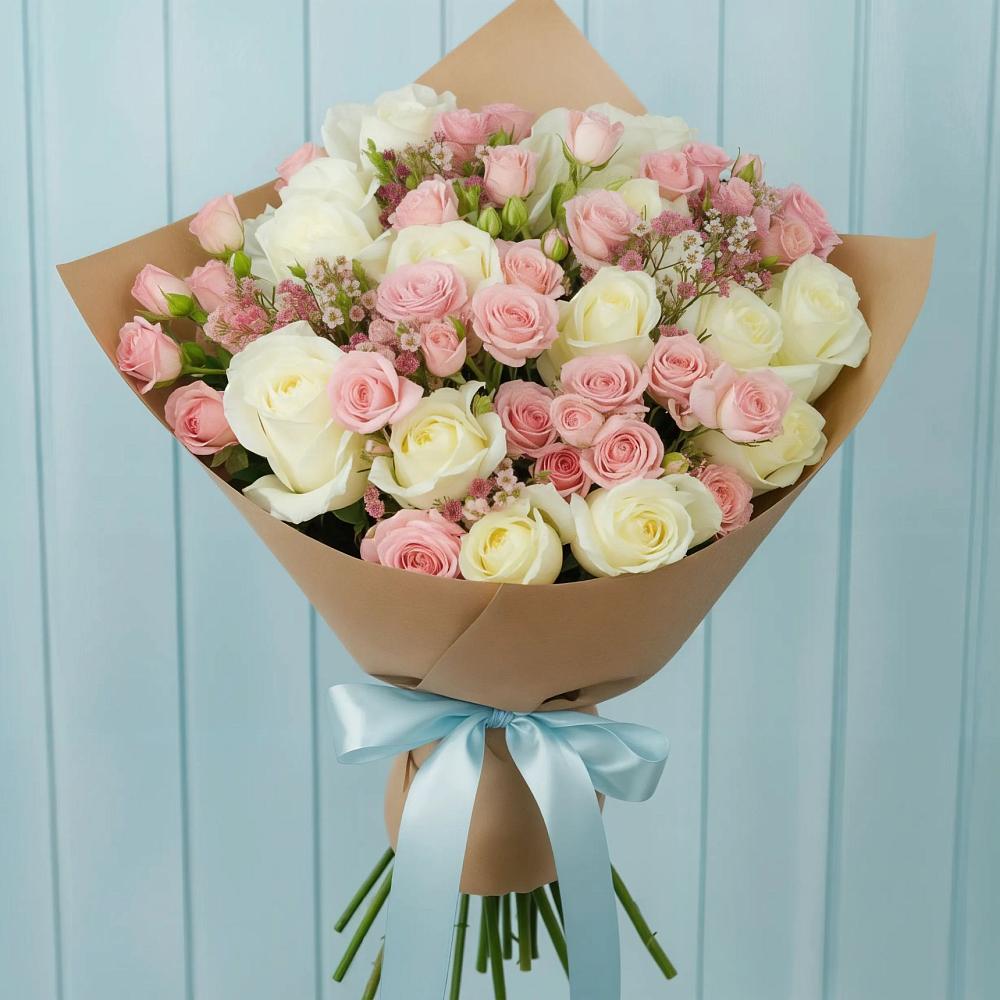 Букет цветов из: Розы в Новомихайловском