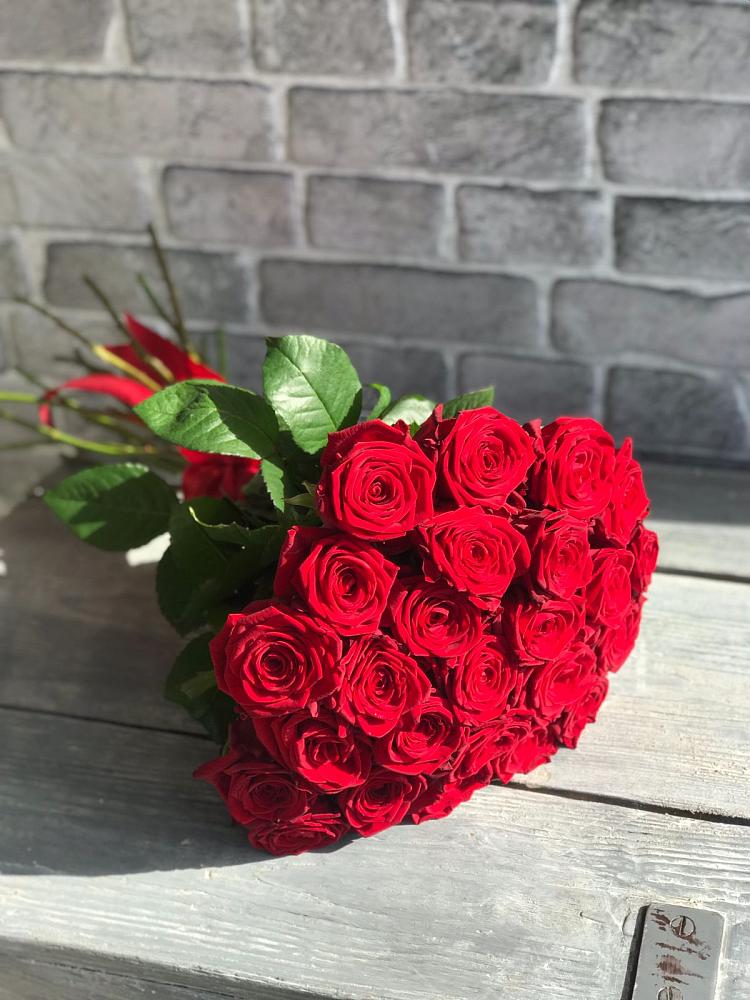 Букет Красные розы Фридом в Новомихайловском