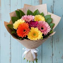 Букет цветов из:  Герберы #REPLACE_PRED# Новомихайловском