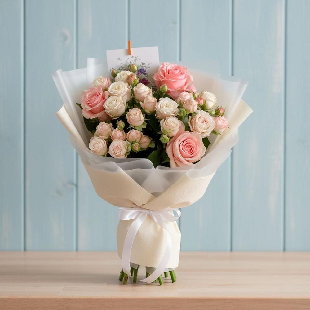 Букет цветов из: Розы в Новомихайловском