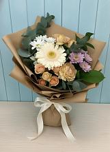 Букет цветов из:  Герберы и Хризантемы в Новомихайловском