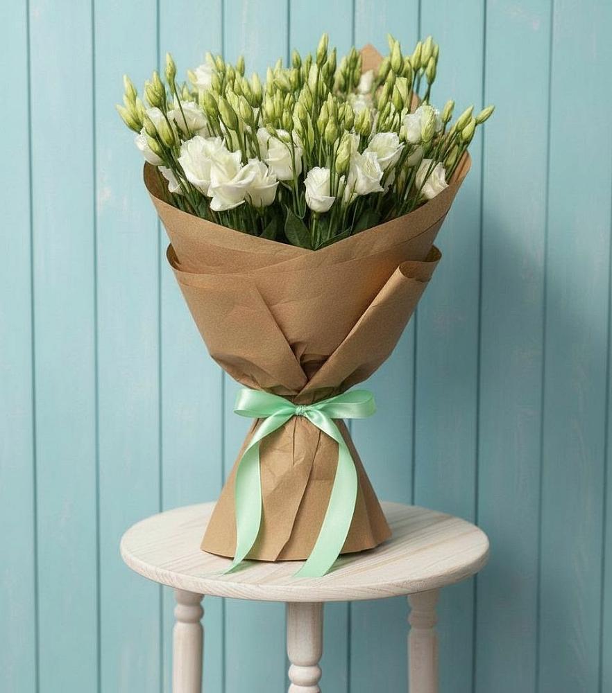 Букет цветов из: Лизиантусы в Новомихайловском