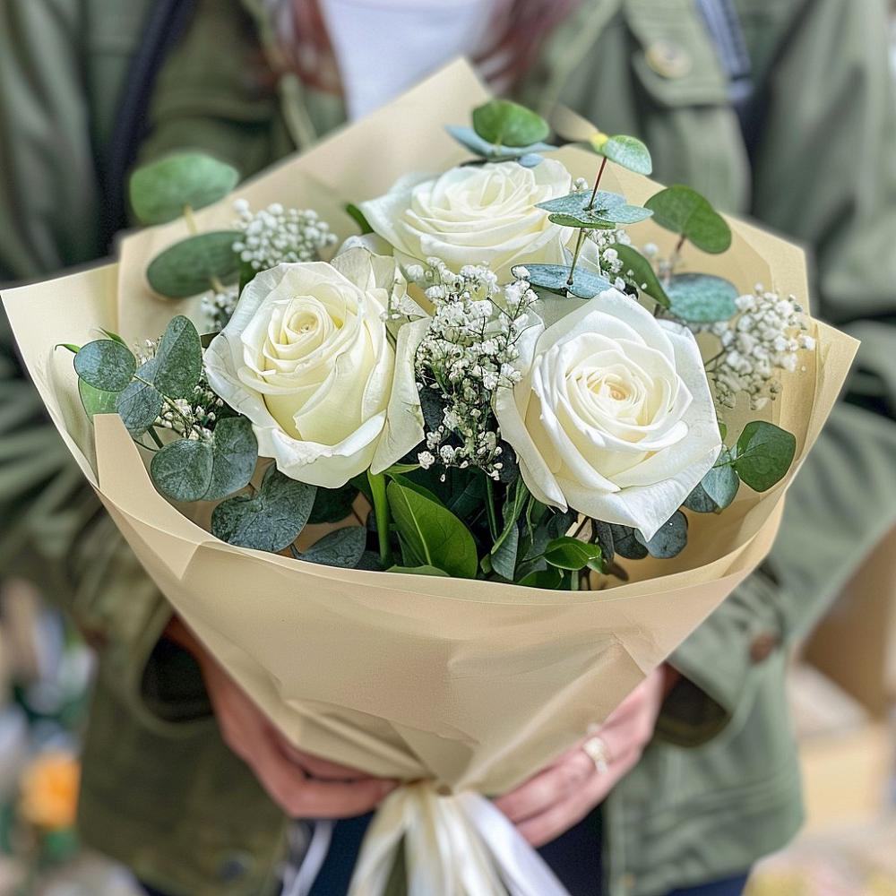 Букет цветов из: Розы в Новомихайловском