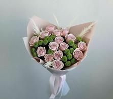 Букет цветов из:  Розы и Хризантемы #REPLACE_PRED# Новомихайловском