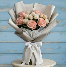 Букет цветов из:  Розы #REPLACE_PRED# Новомихайловском