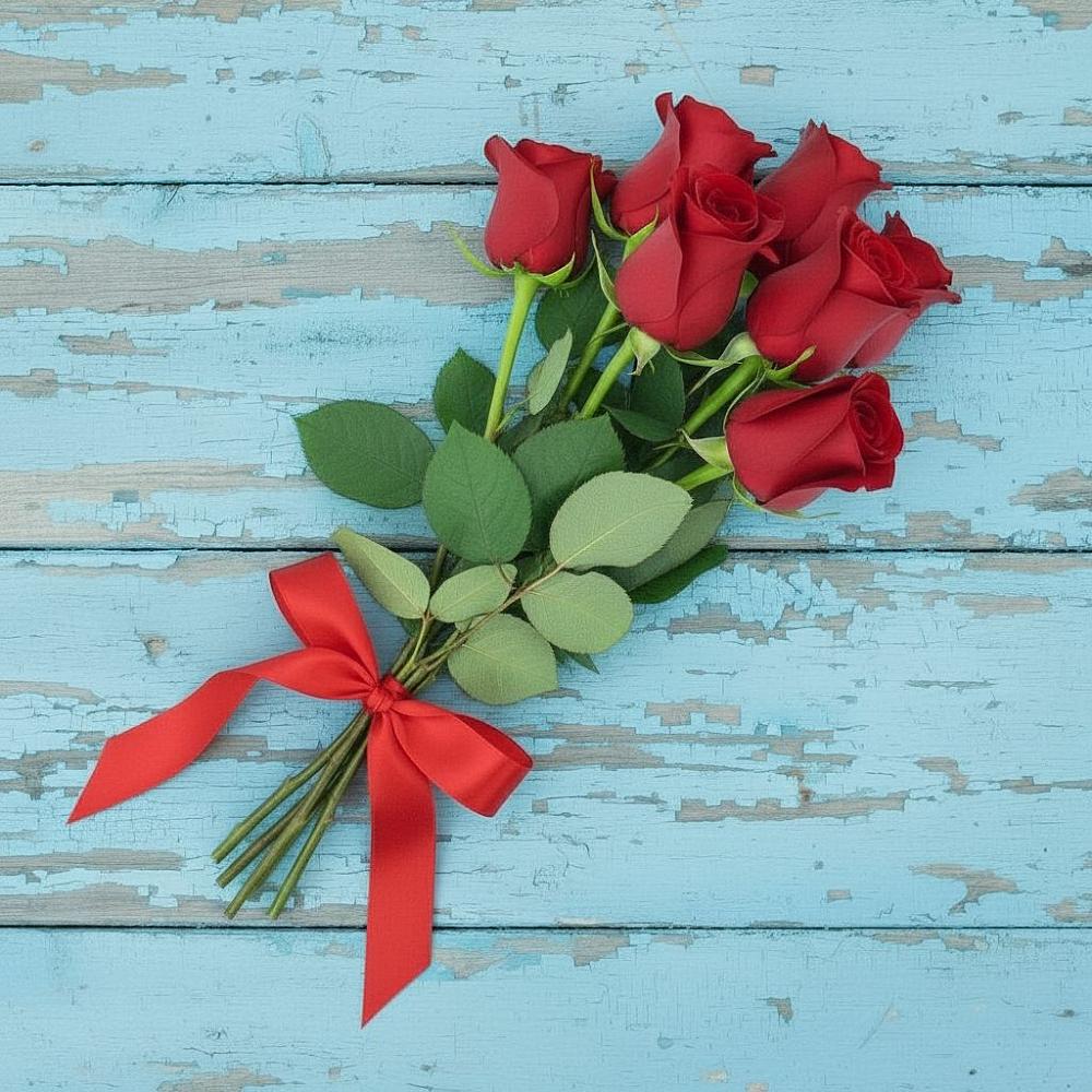 Букет Красные розы в Новомихайловском