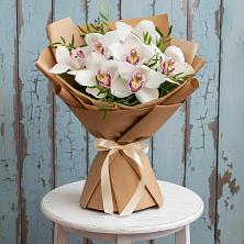 Букет цветов из:  Орхидеи и Розы в Новомихайловском